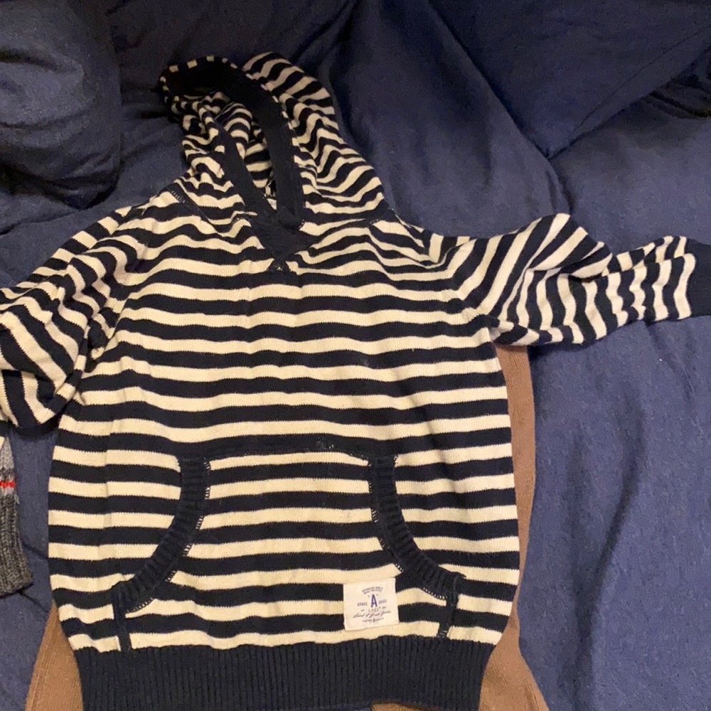 Cute striped light sweater hoodie